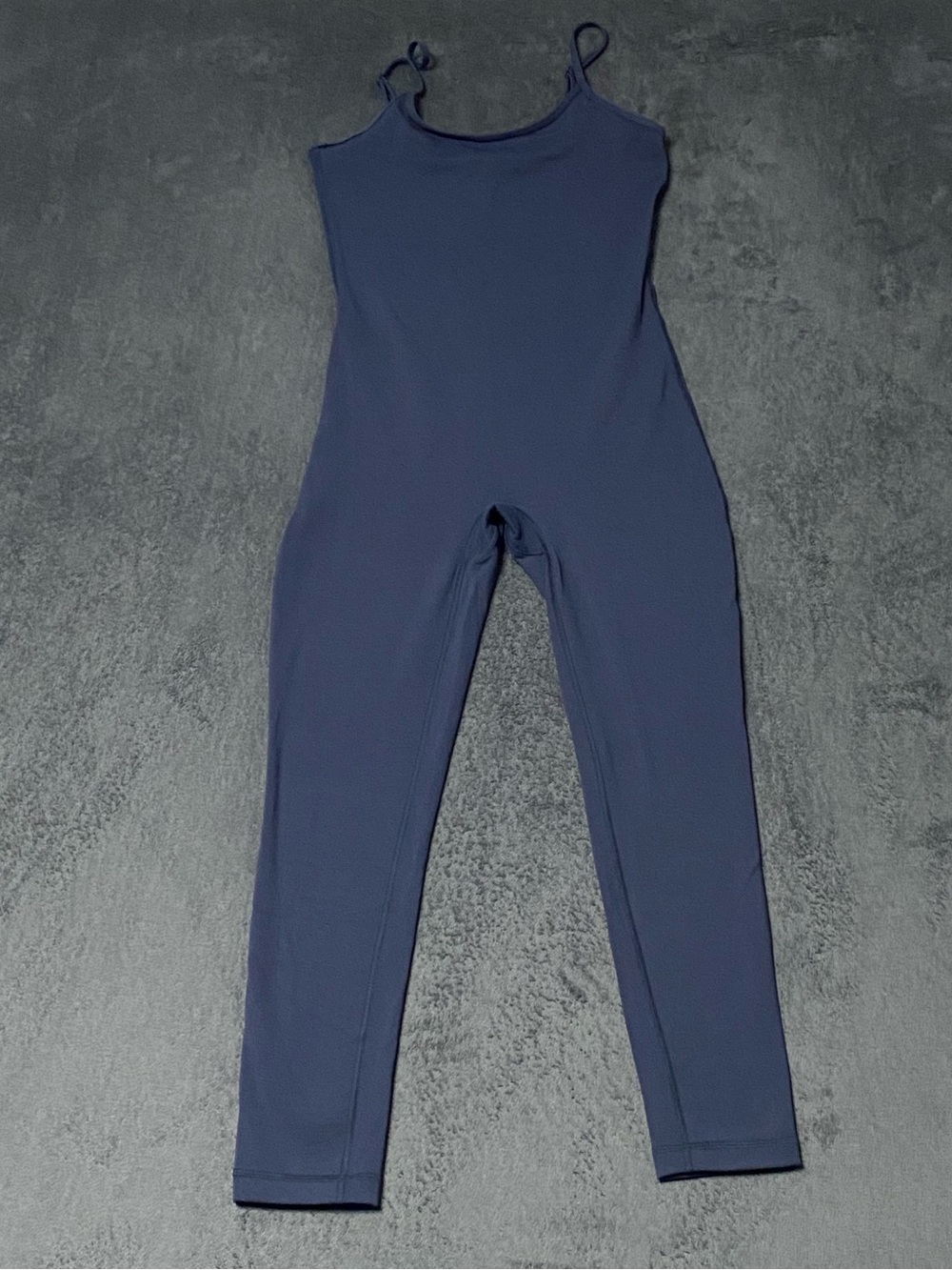 Aritzia TNAction Jumpsuit Womens M Blue Stretch Scoop Neck Atheisure One Piece